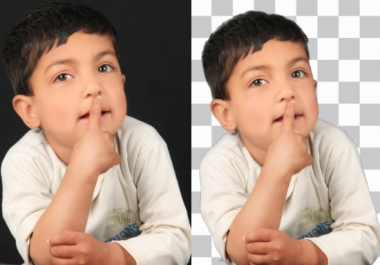 I will remove background from image to white or transparent png