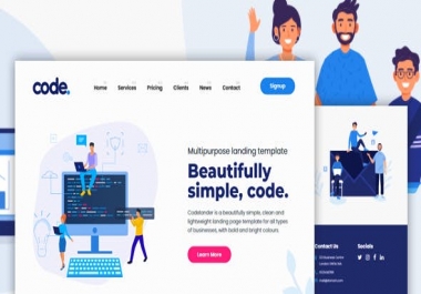 I will design and fix HTML CSS bootstrap and javascript web pages