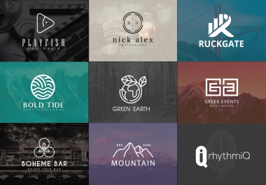 I will do modern minimalist,  luxury,  business logo design for your brand