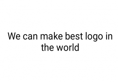 We create great logo in short time in the world
