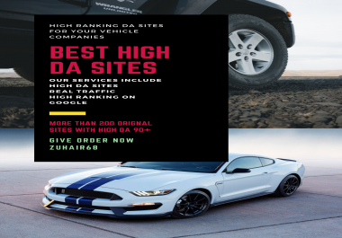 I will do high DA and DR guest posts blog.
