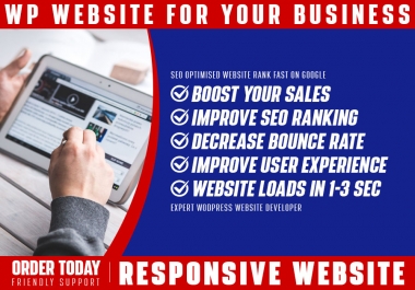 I will Design SEO Friendly WordPress Website to Rank Fast