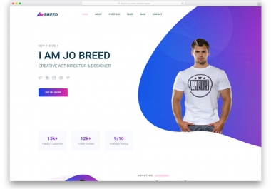 I will create personal portfolio,  blog, website using wordpress