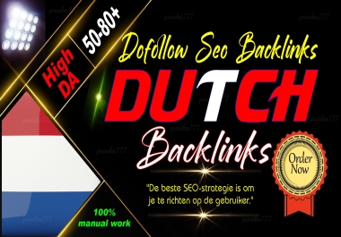 I will Build high Quality Dutch Backlinks for Local SEO in the Netherlands