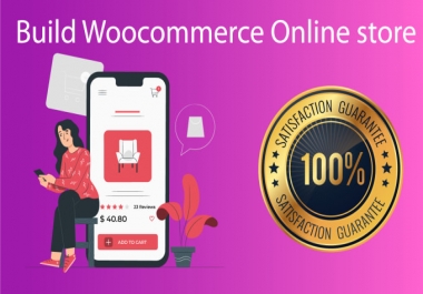 Create fully professional ecommerce website by woocommerce