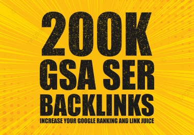 I will provide 200k Backlinks for your google ranking