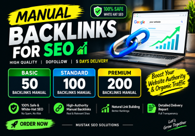 200 High Quality Manual Dofollow Backlinks For SEO