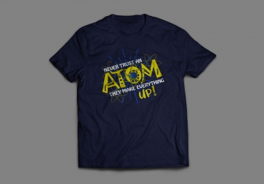 I am expert in making professional typography t-shirt design