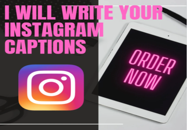 I will create eye catching captions and research hashtags
