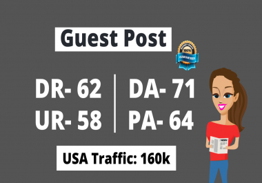 I will do google news guest post high da 71 with dofollow backlinks