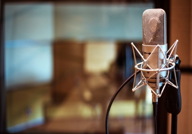 I will record any voice over from your text with any language