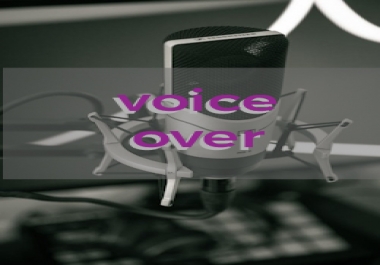 Record a professional voice over of 150 words