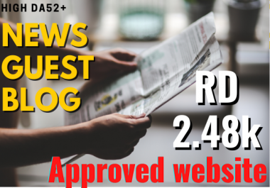 I will guest post on my da52 news lifestyle blog