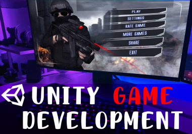I will develop ar,  VR unity game for pc,  android,  and ios