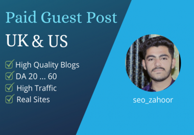 I will do dofollow guest post on uk and us blogs