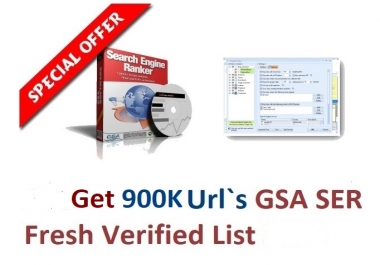 I will provide 900k May 2021 gsa ser verified urls list