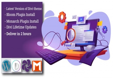 l will Install Premium Divi Theme and Plugins with lifetime updates