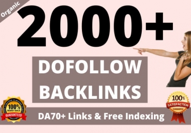 2000 high quality white hat contextual SEO dofollow backlinks