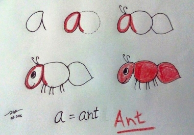 Children education on English Alphabet
