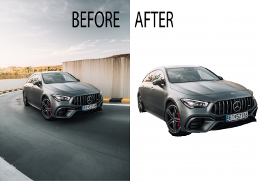 I will professionally remove background from an image with white or transparent