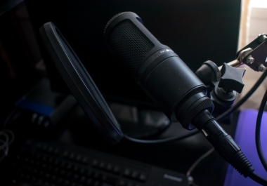 I will record a pro,  studio quality male or female voice over