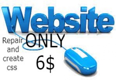 Repair your website,  create css for your website in a short time