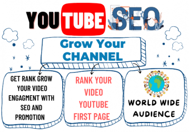 I will the Best YouTube SEO to Increase the Ranking of your Video on First page