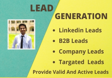 DO b2B lead generation for any targated lead