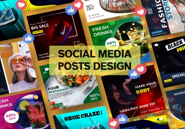 I will design attractive social media post,  ad