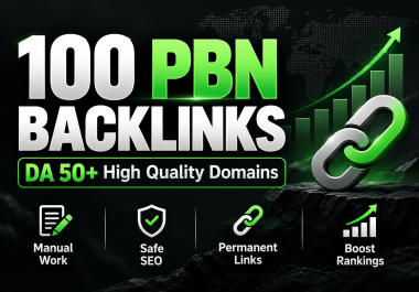 I Will Build 100 High Quality DA 50+ PBN Backlinks From High Authority Domains