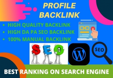 I will build 200 high quality DA profile backlinks manually for Website SEO