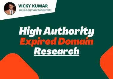 I will Provide High Quality SEO Friendly Expired Domain