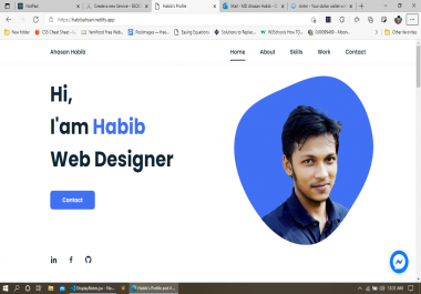 I will create your React portfolio website