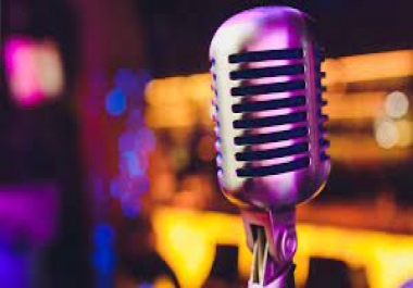 Any voiceover in most languages Deliver on the day