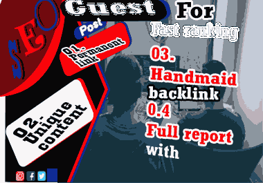 I will do 10 Guest Posts Dofollow,  High Authority with DA 50+ and Unique Content Natural Contextual