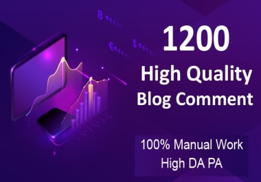 I will create 1200 Manually Dofollow Blog Comments Backlinks High Quality