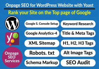 Onpage SEO for WordPress Website with Yoast