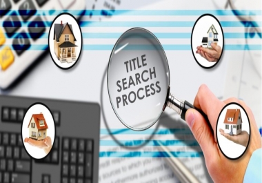 I will provide you real estate title search
