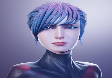 I will create 3d realistic character modeling