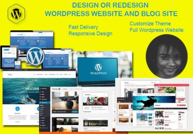 I will design, redesign modern, optimized and high converting wordpress website or blog designs