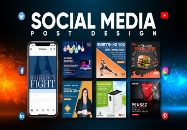 I will design social media posts for you