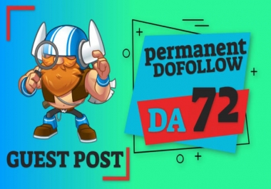 I will guest post on high DR website with dofollow backlink