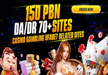 Thai-Korean-Indonesia 150 PBN DA/DR 50 To 70+ Sites Casino Gambling UFABET Related Sites