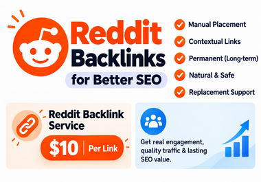 1 SUPERSTRONG DR95 High Quality Indexable Backlinks From Reddit