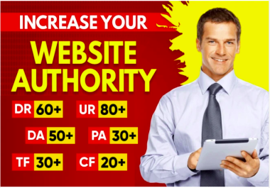 I will increase Domain Rating Ahrefs DR,  Domain Authority Moz DA and Page Authority PA with 10