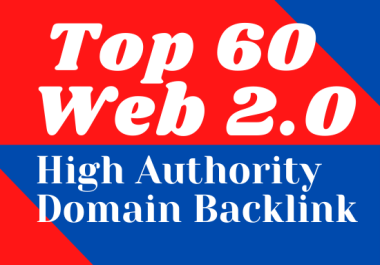 60 Web2.0 dofollow backlink High Authority unique content for ecommerce,  casino or fashion