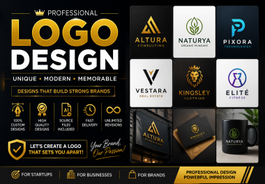 I will create a strong-converting sales professional logo for your brand or business.