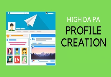 I will create 25 Profile Do-follow Backlinks with High DA,  DR