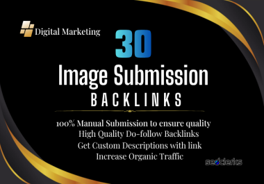 I Will Build High-Quality Manual Image Submission Backlinks for SEO