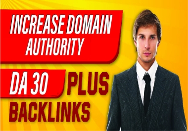 Increase Domain Authority Moz DA 30Plus With hat seo backlinks